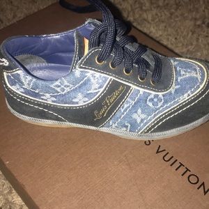 Little Boys Louis Vuitton Denim Sneakers